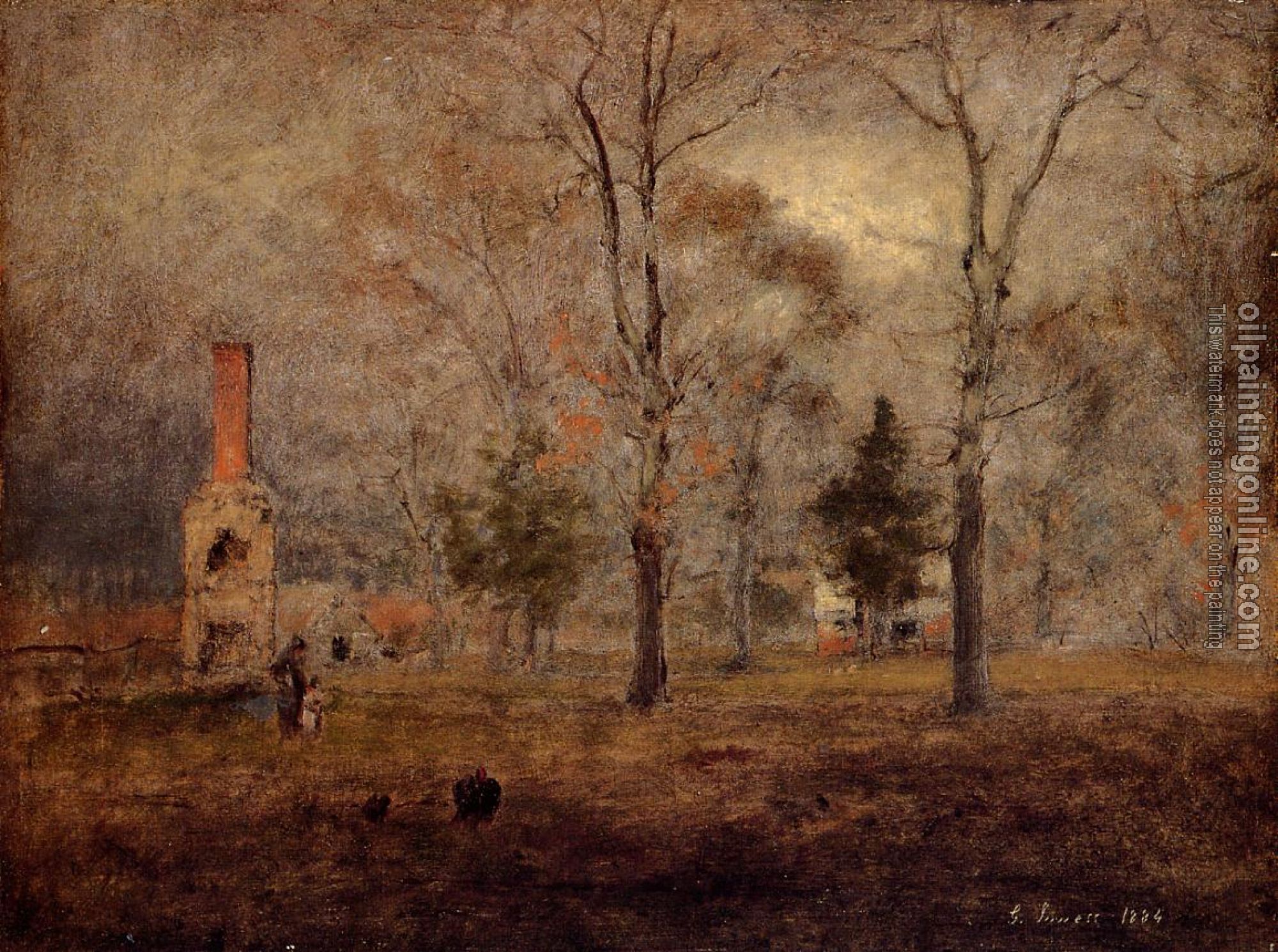 George Inness - Gray Day Goochland Virgnia